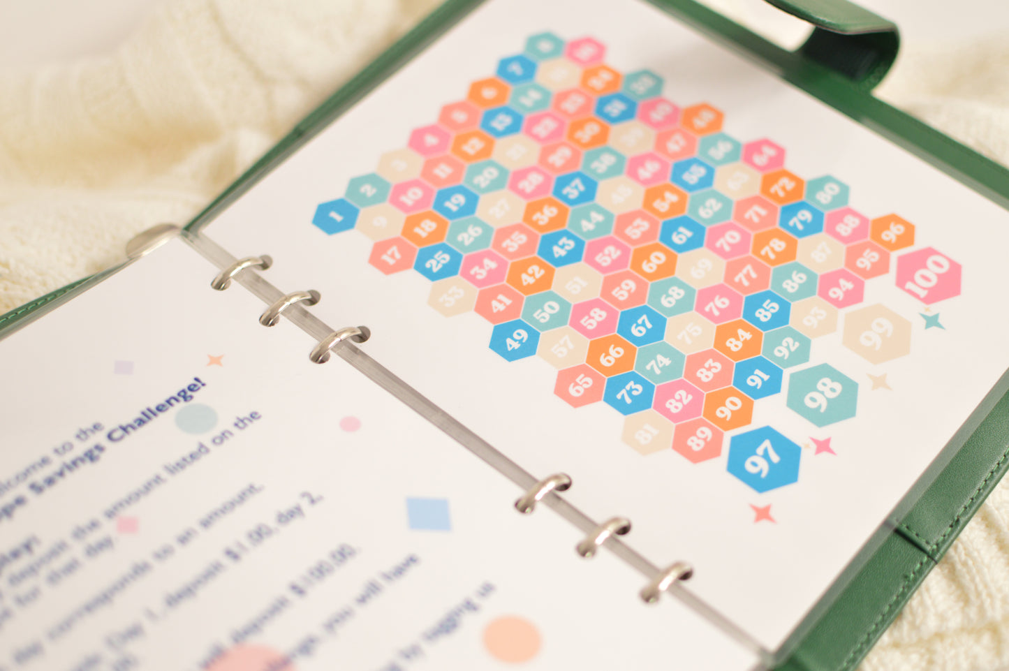 100 Envelope Savings Challenge Binder