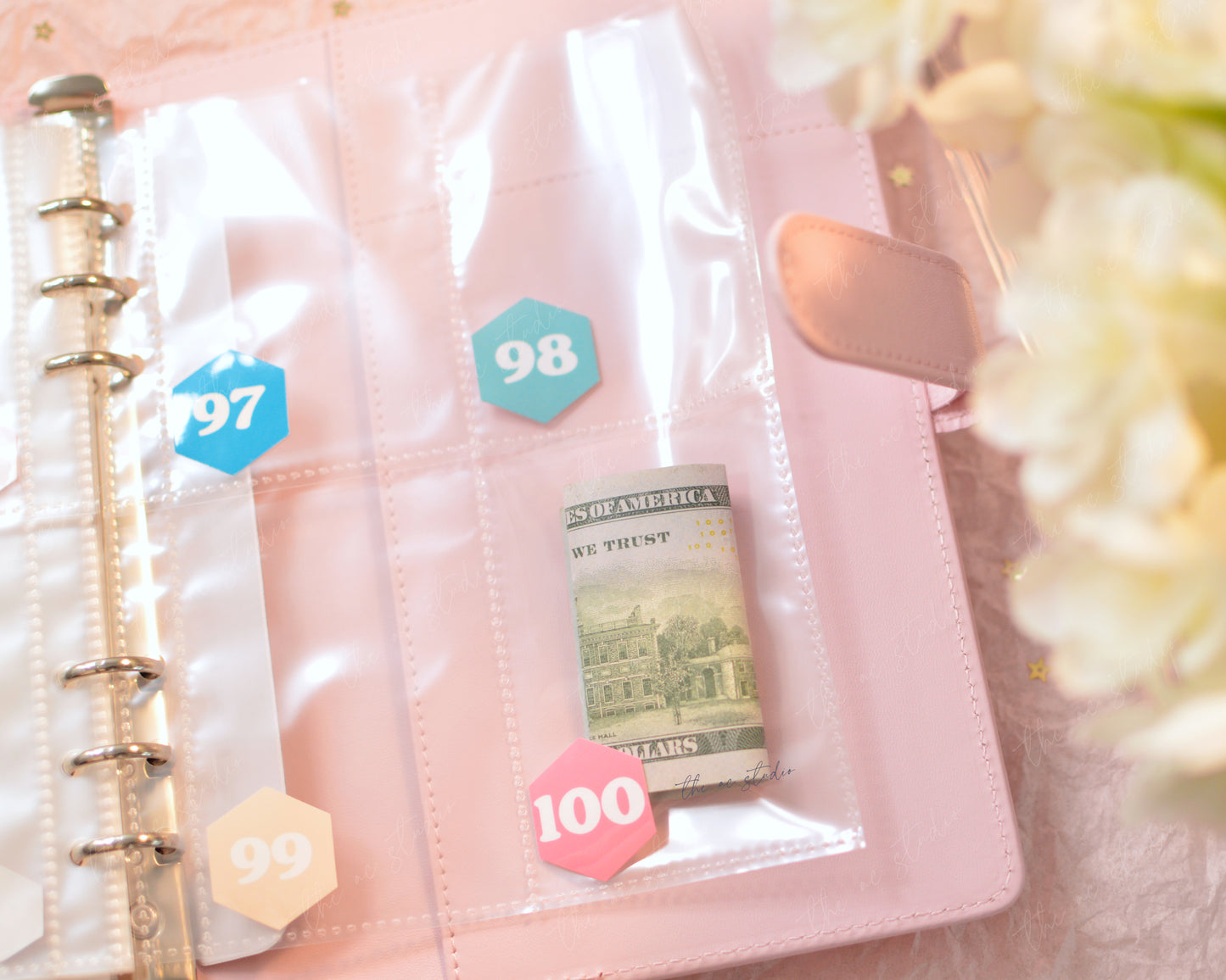 100 Envelope Savings Challenge Binder (Neutral)