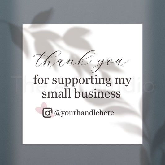 Personalized Square Labels for Your Small Business (Style 4)