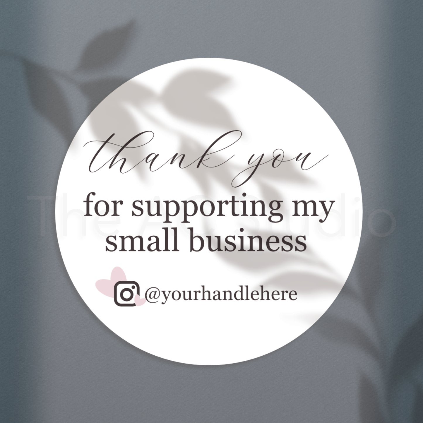 Personalized Circle Labels for Your Small Business (Style 4)