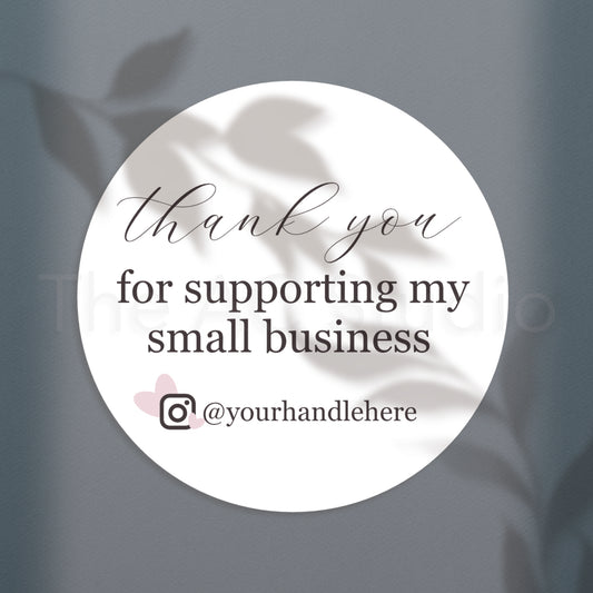 Personalized Circle Labels for Your Small Business (Style 4)