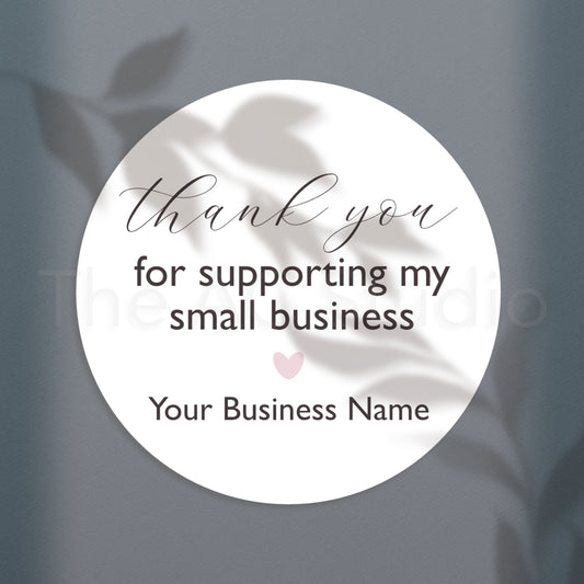 Personalized Circle Labels for Your Small Business (Style 5)