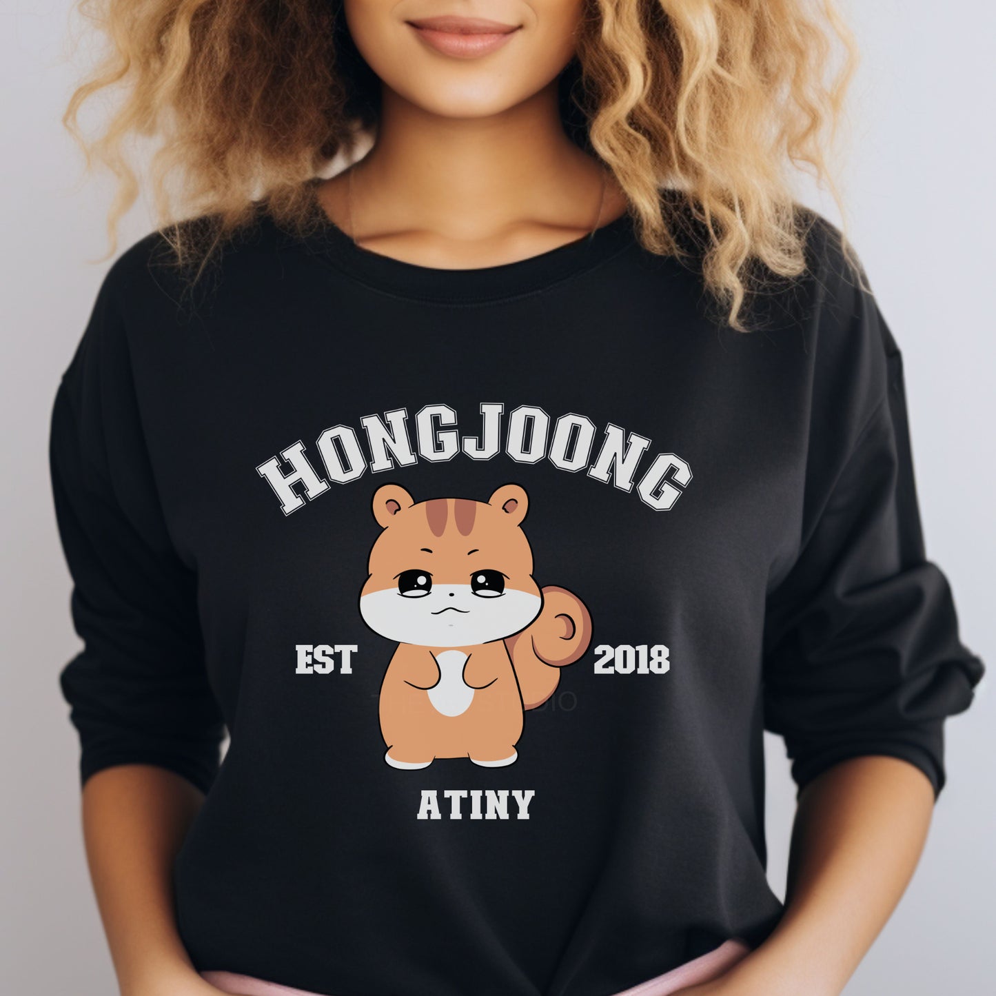 ATINY Character Crewneck in Black