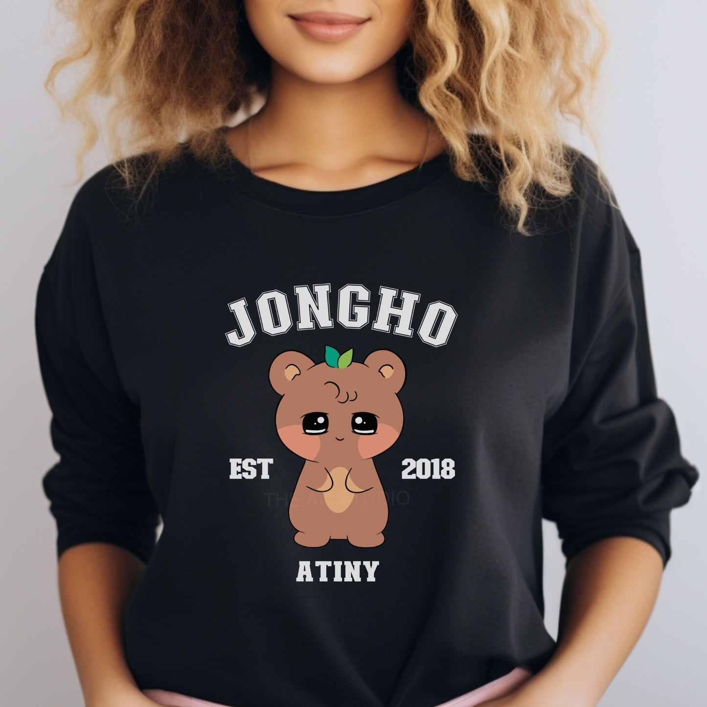 ATINY Character Crewneck in Black