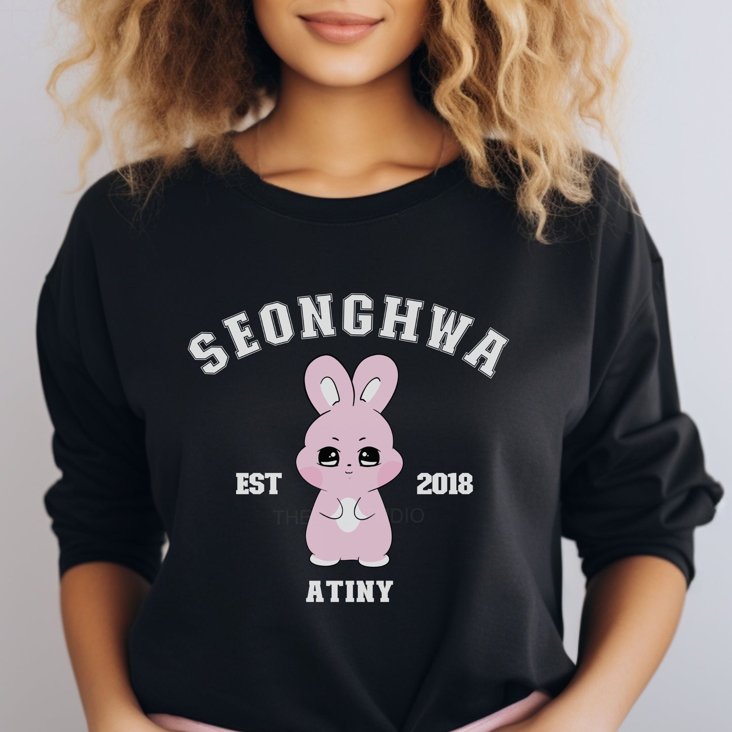 ATINY Character Crewneck in Black