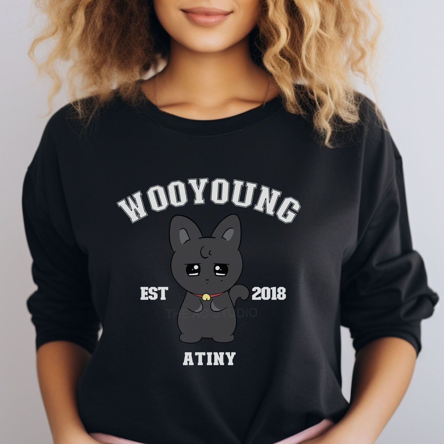 ATINY Character Crewneck in Black