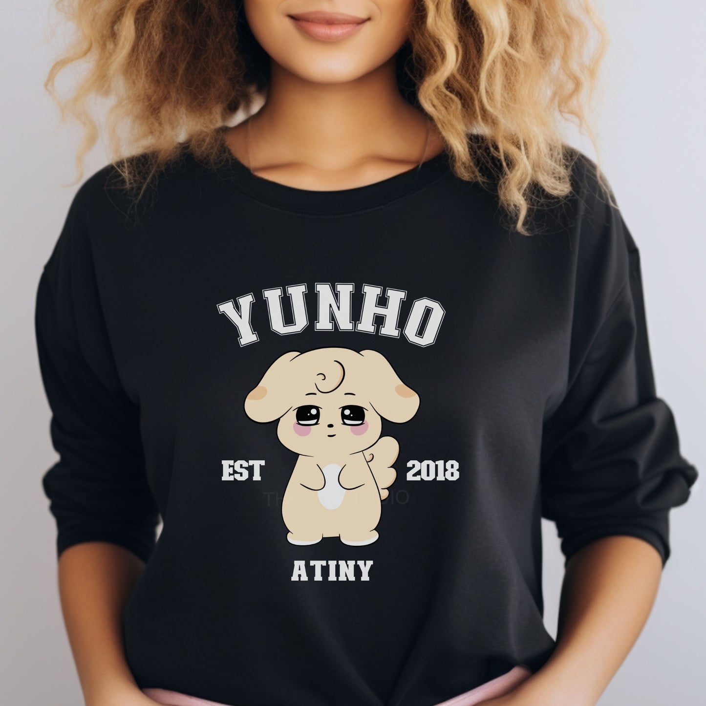 ATINY Character Crewneck in Black