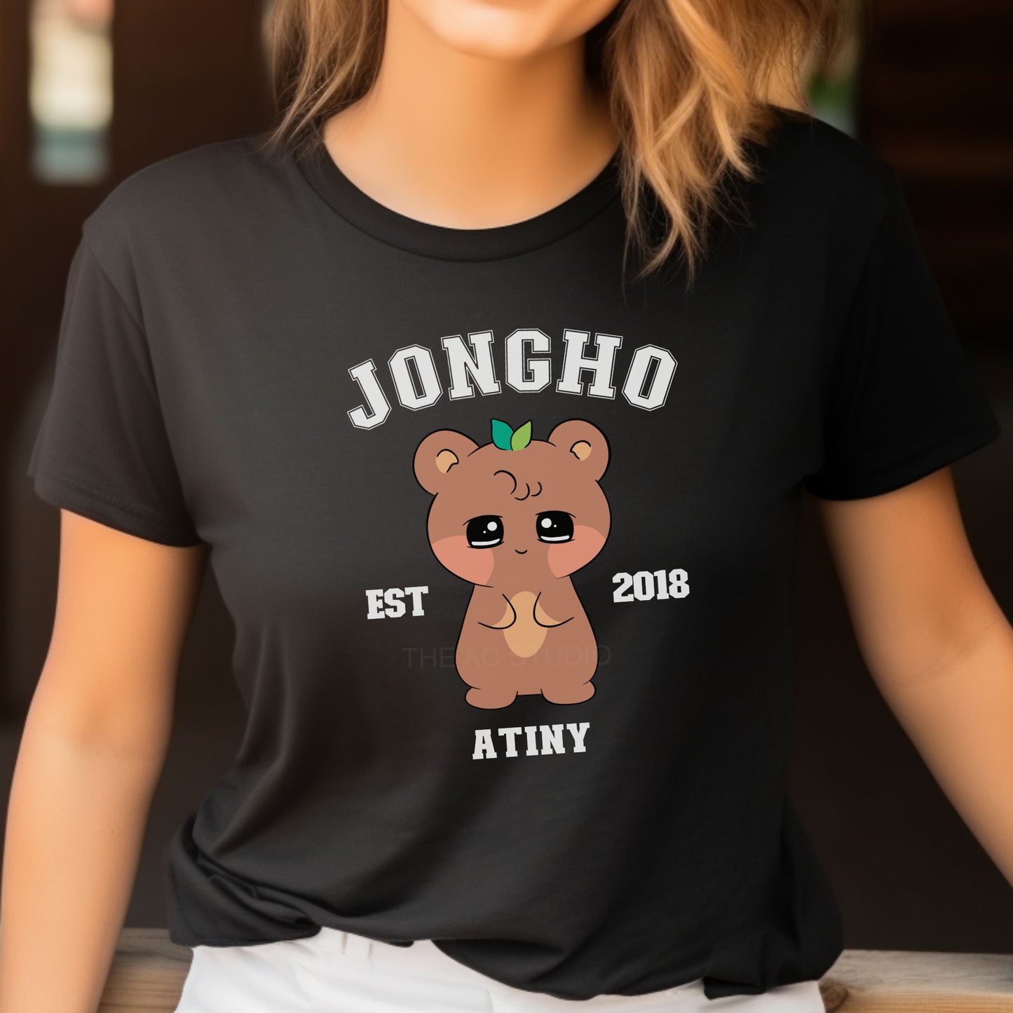 ATINY Character T-shirt in Black
