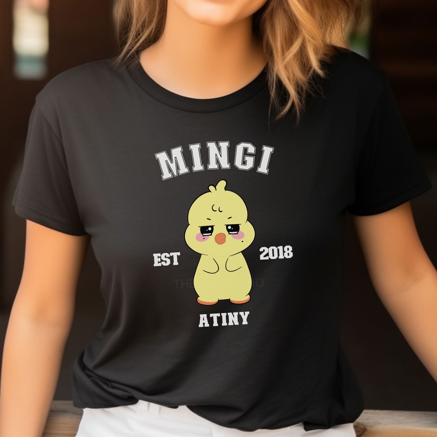 ATINY Character T-shirt in Black