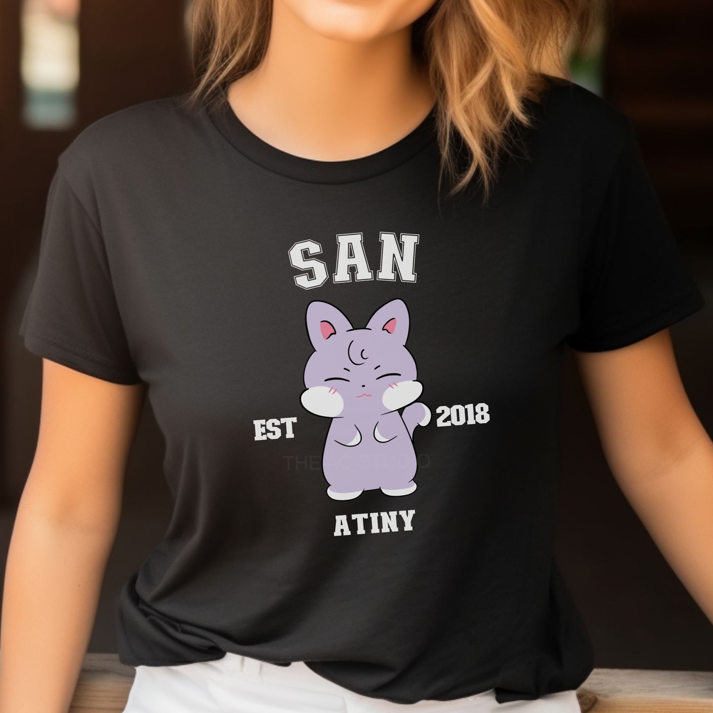 ATINY Character T-shirt in Black