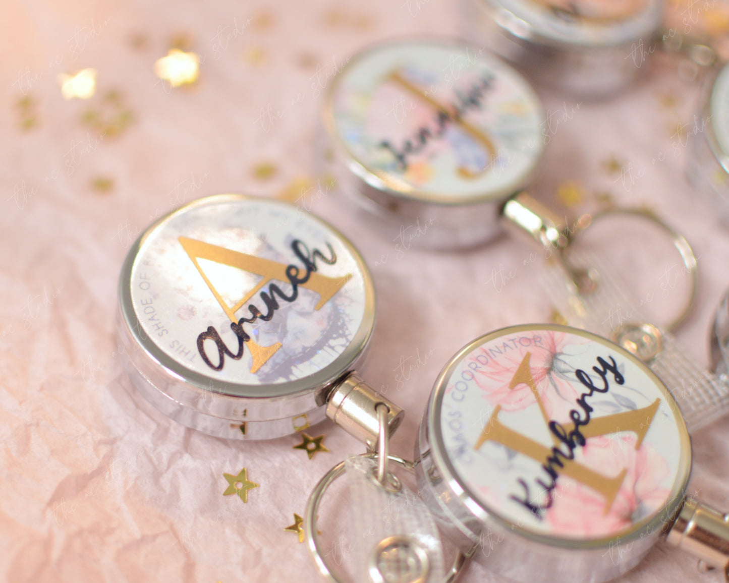 Custom Badge Reel (Floral)