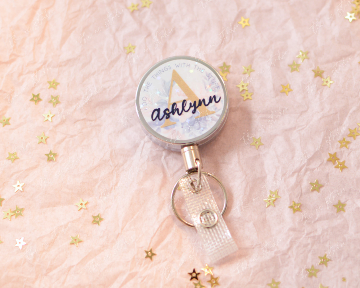 Custom Badge Reel (Floral)