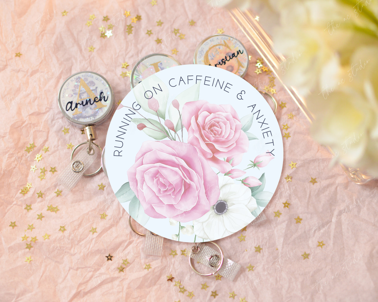 Custom Badge Reel (Floral)