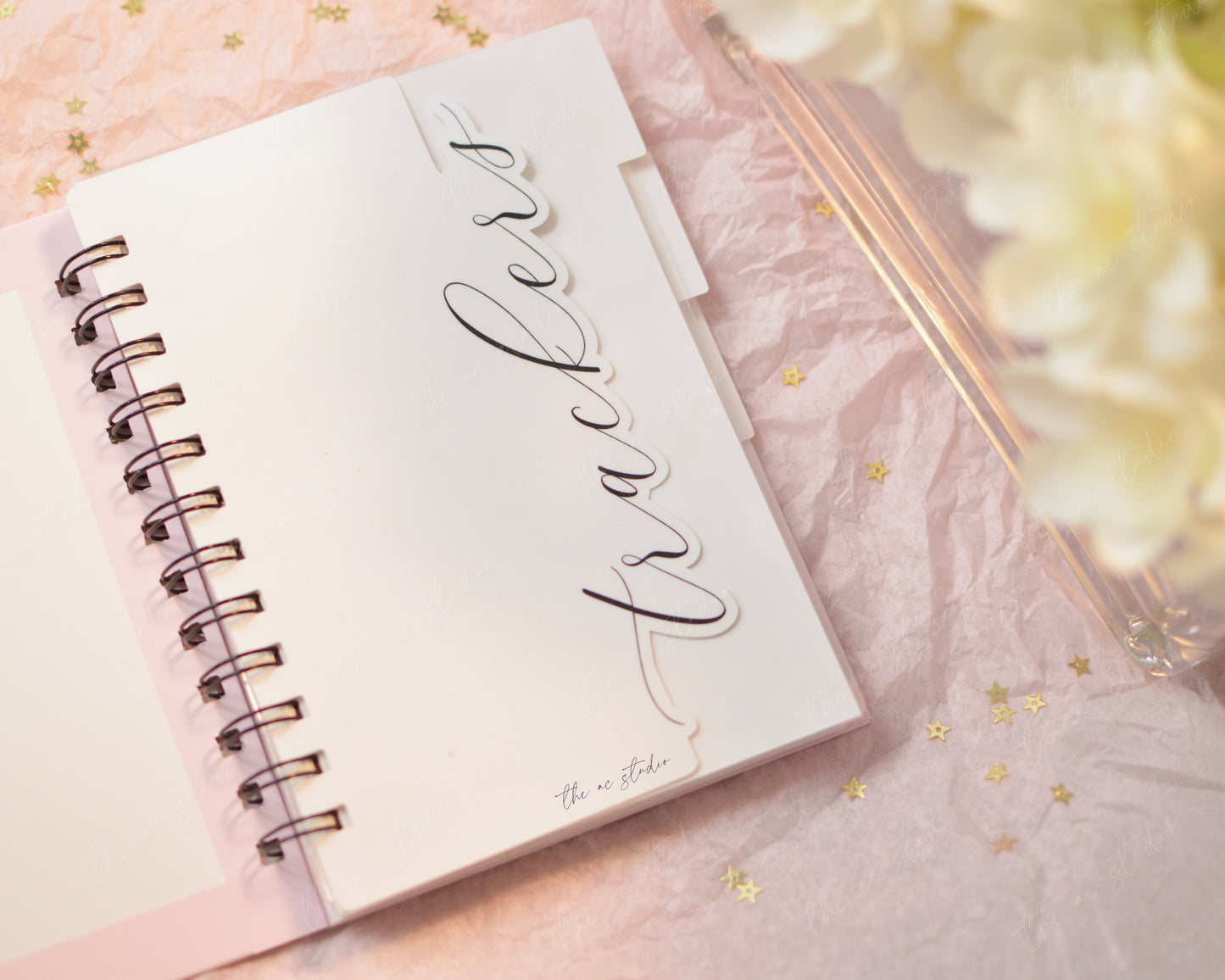 Monogram Budget Planner, Soft Pink