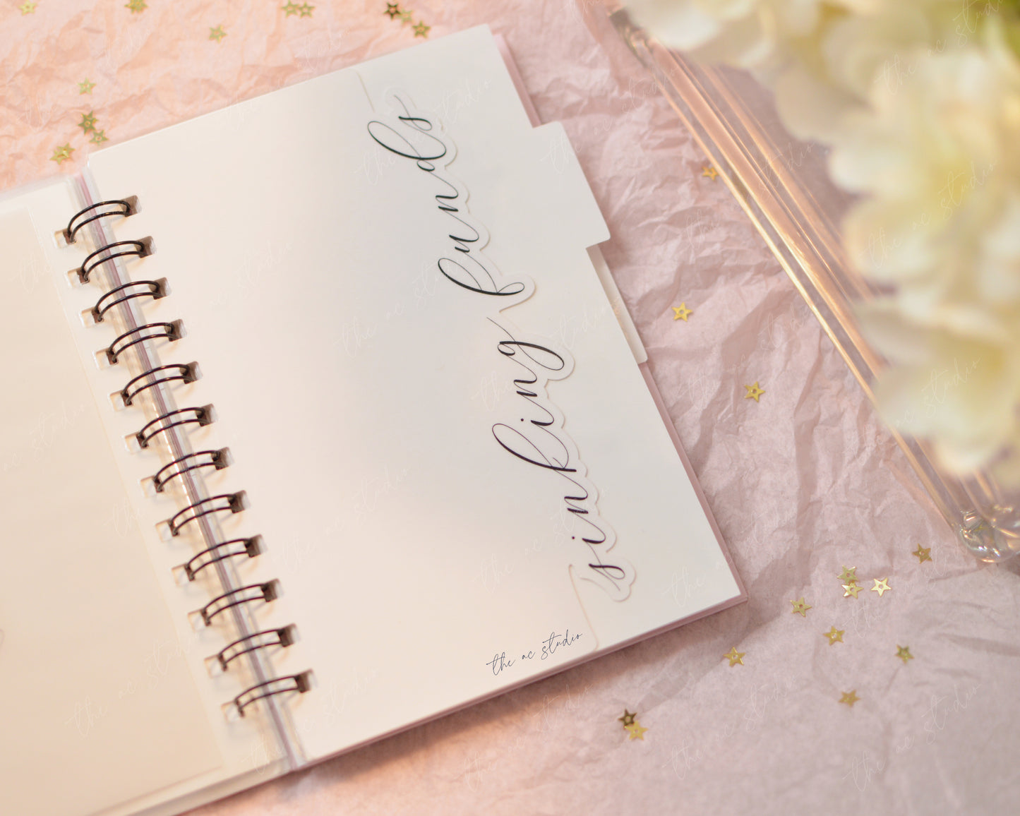 Monogram Budget Planner, Soft Pink