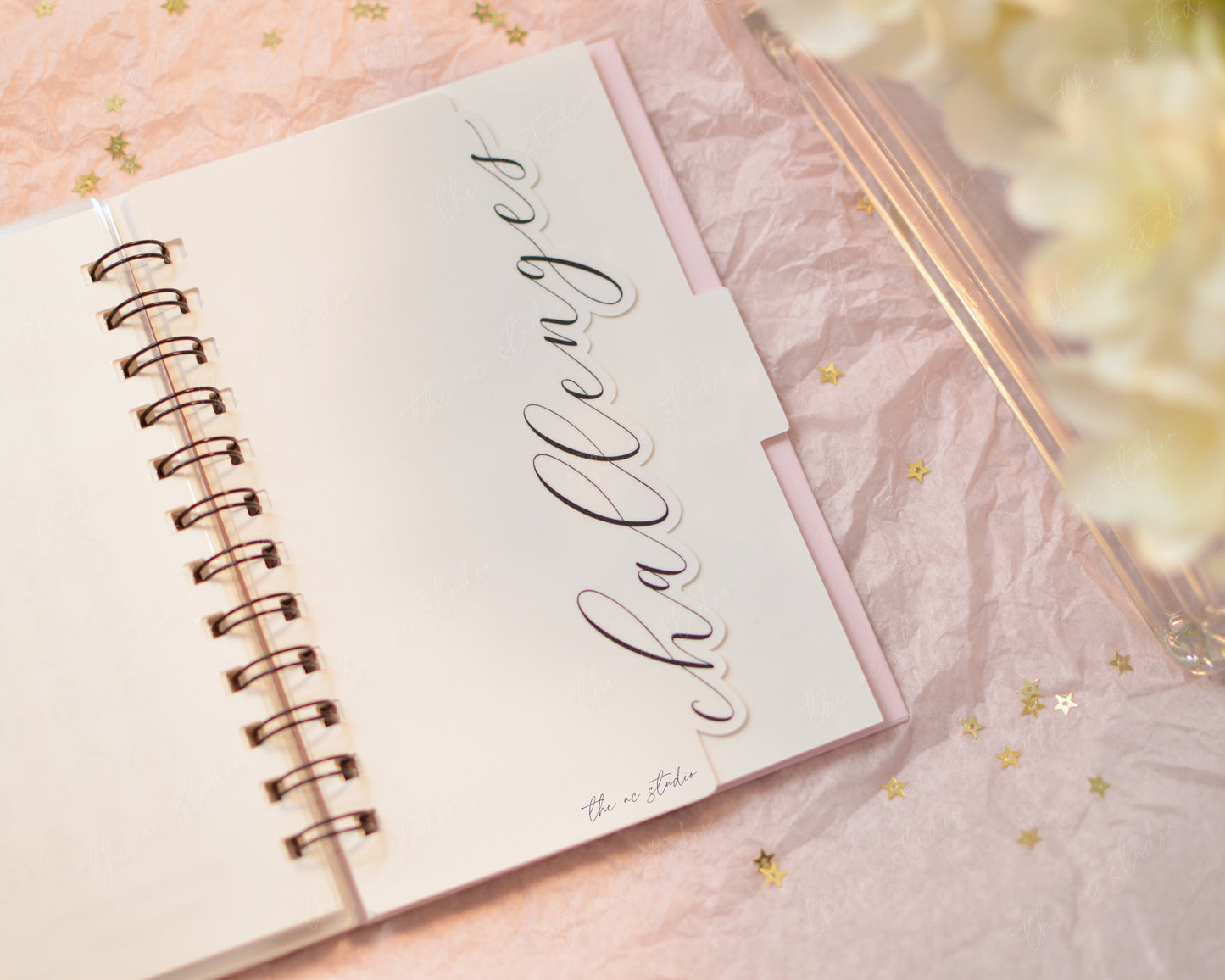 Monogram Budget Planner, Soft Pink