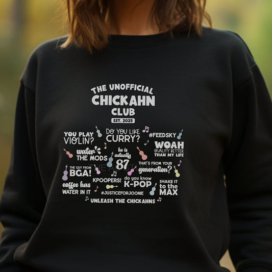 ChickAhn Club Comments Crewneck Sweater
