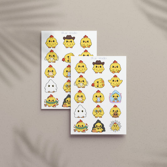 ChickAhn Sticker Sheet