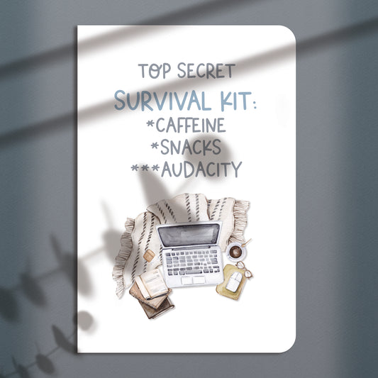 Top Secret Work Survival Kit Greeting Card