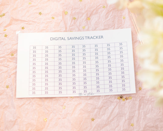 Digital Savings Challenge Tracker Sheet