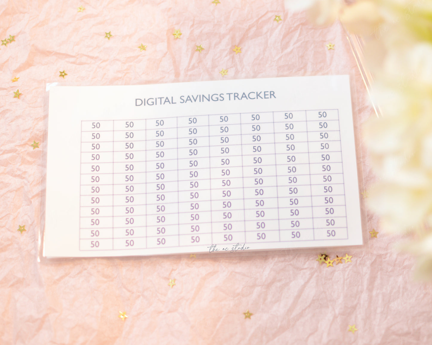 Digital Savings Challenge Tracker Sheet
