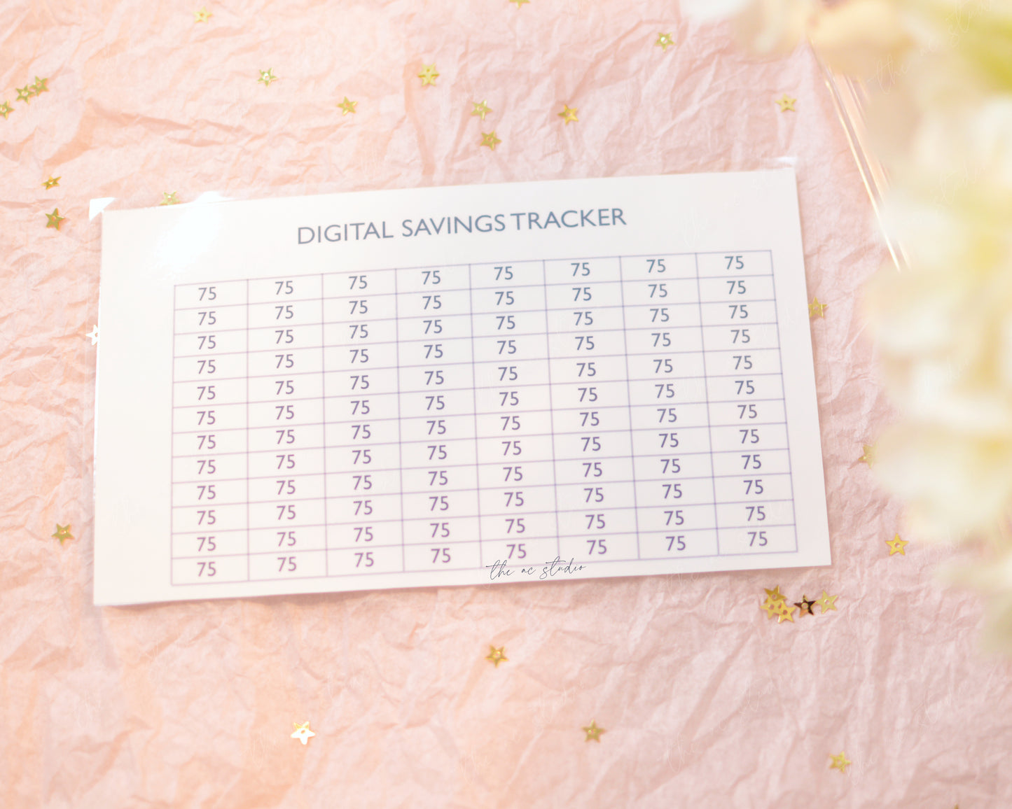 Digital Savings Challenge Tracker Sheet