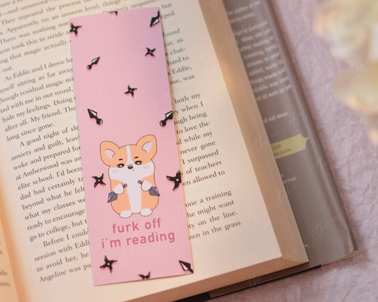 Furk Off, I'm Reading Bookmark