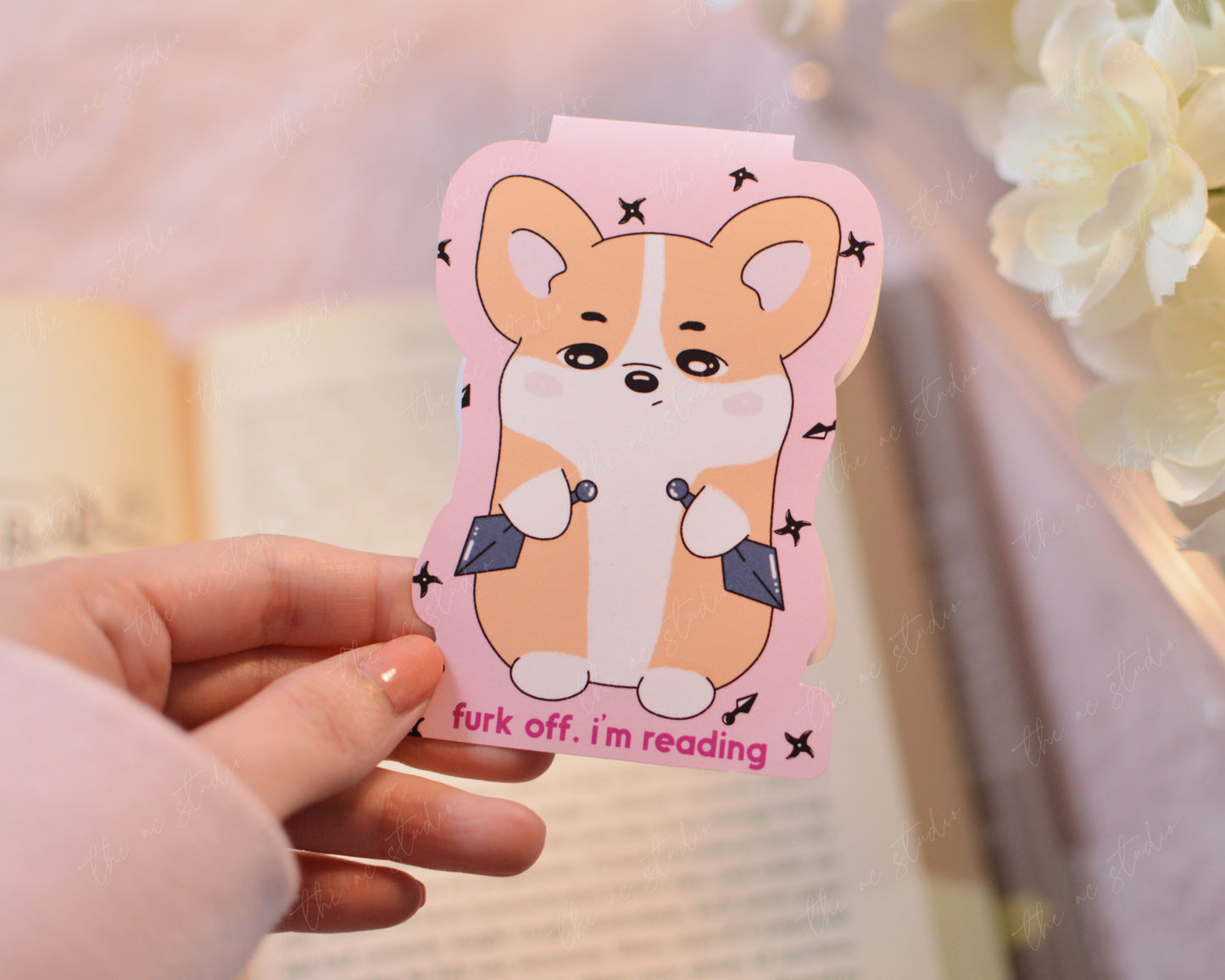 Furk Off, I'm Reading Magnetic Bookmark