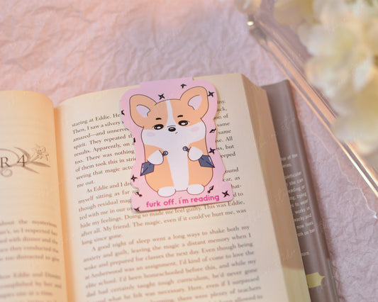 Furk Off, I'm Reading Magnetic Bookmark
