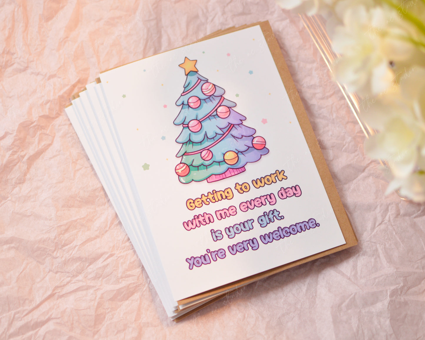 Happy Holidays Favorite Coworker 1 Greeting Card