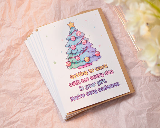 Happy Holidays Favorite Coworker 1 Greeting Card