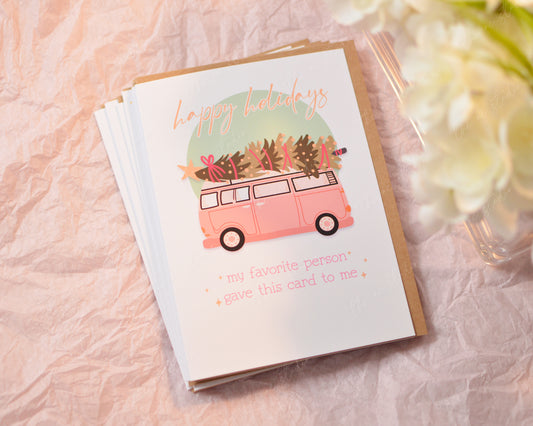 Happy Holidays Favorite Person 1 Greeting Card