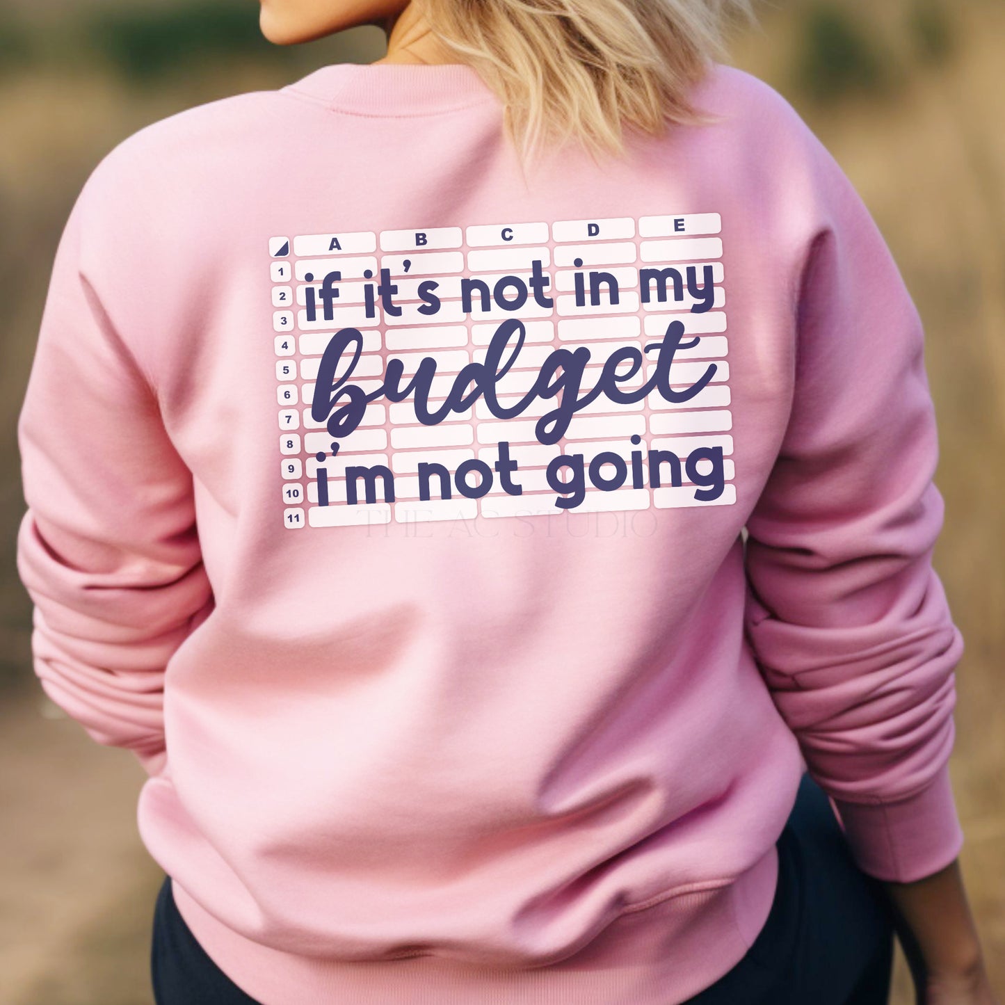 Living in My Budgeting Era Crewneck Sweater