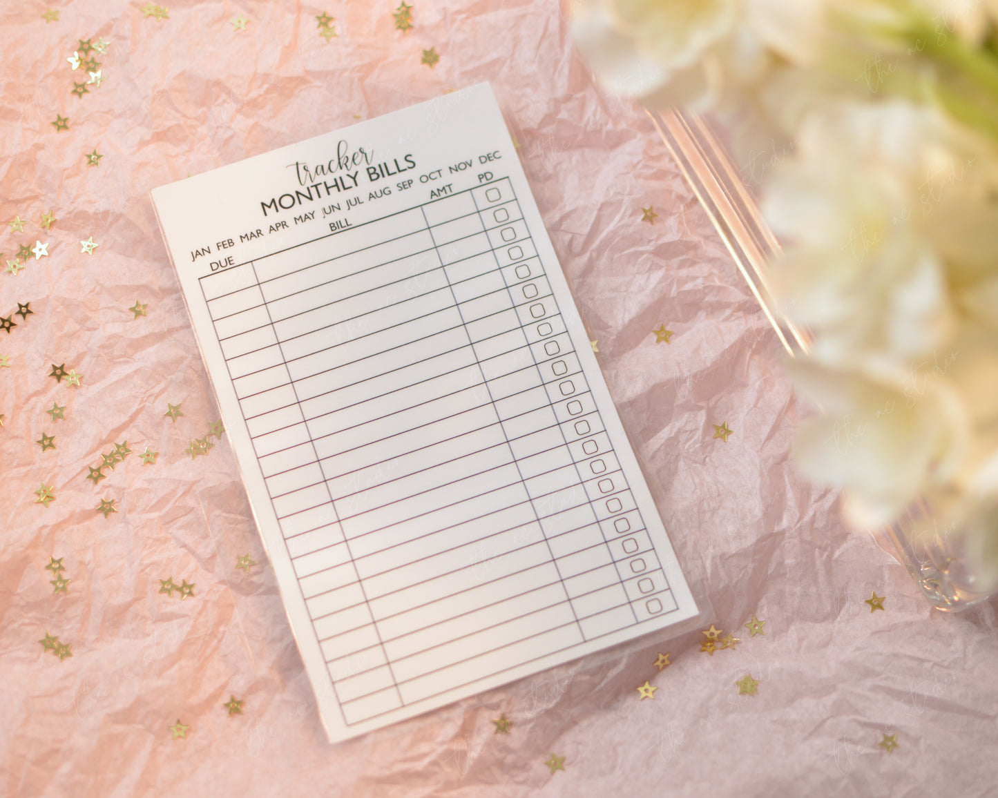 Monthly Bills Tracker Sheet