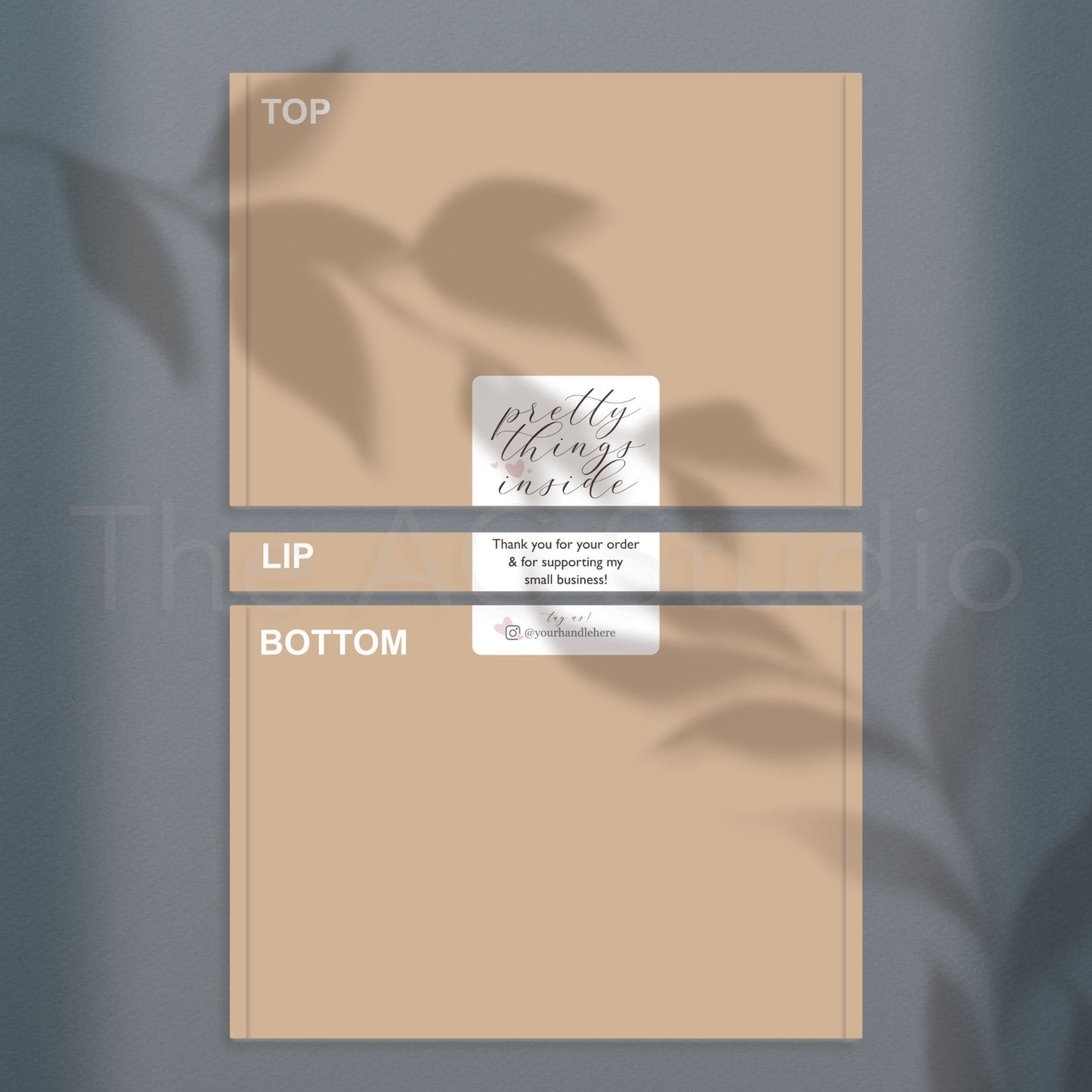 Personalized Square Labels for Your Small Business (Style 3)
