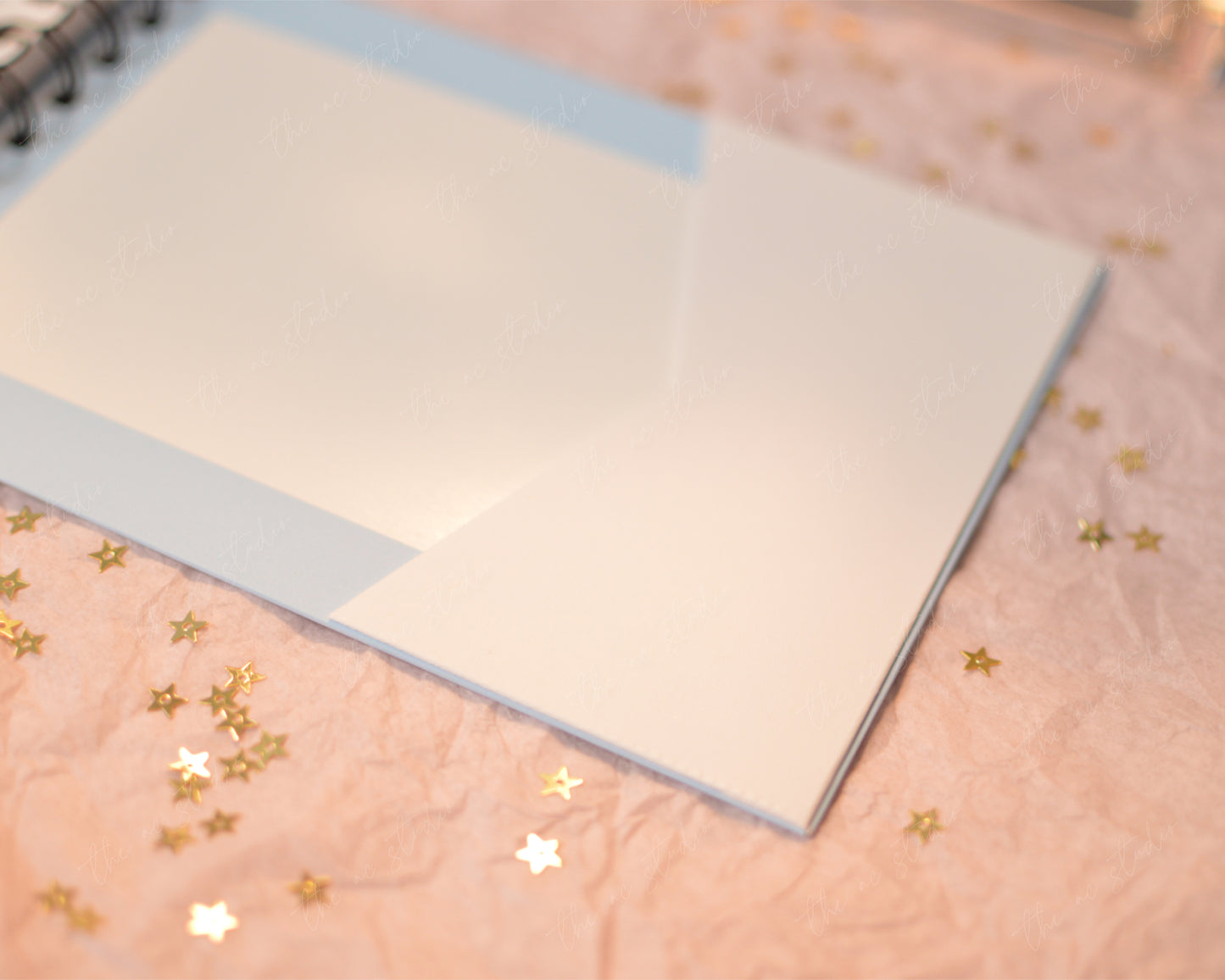 Personalized Monogram Notebook, Soft Blue