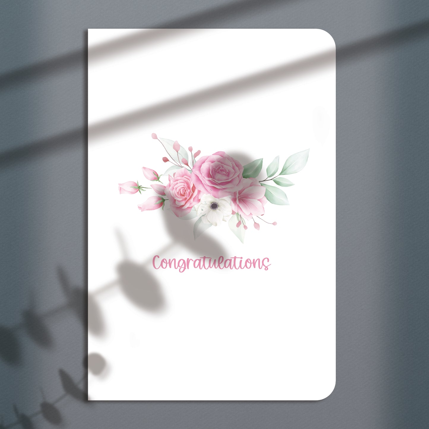 Floral Congratulations Greeting Card