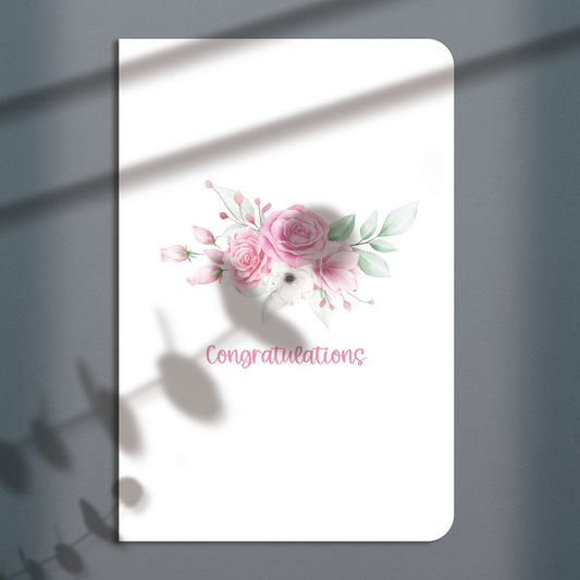 Floral Congratulations Greeting Card