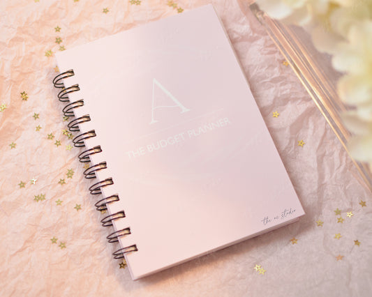 Monogram Budget Planner, Soft Pink