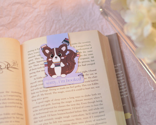 Sorry, I'm Booked Magnetic Bookmark