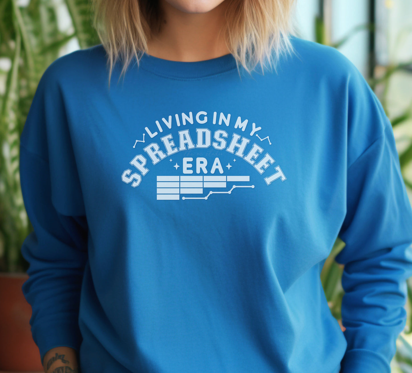 Living in My Spreadsheet Era Crewneck Sweater