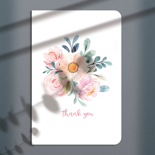 Floral Thank You Greeting Card