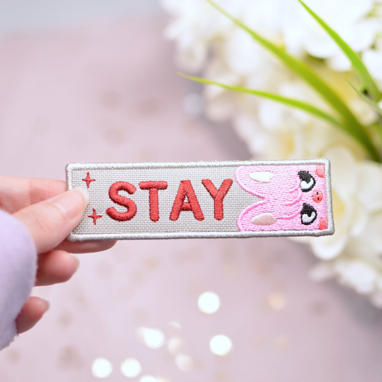 Customizeable STAY Peek-A-Boo Key Tag