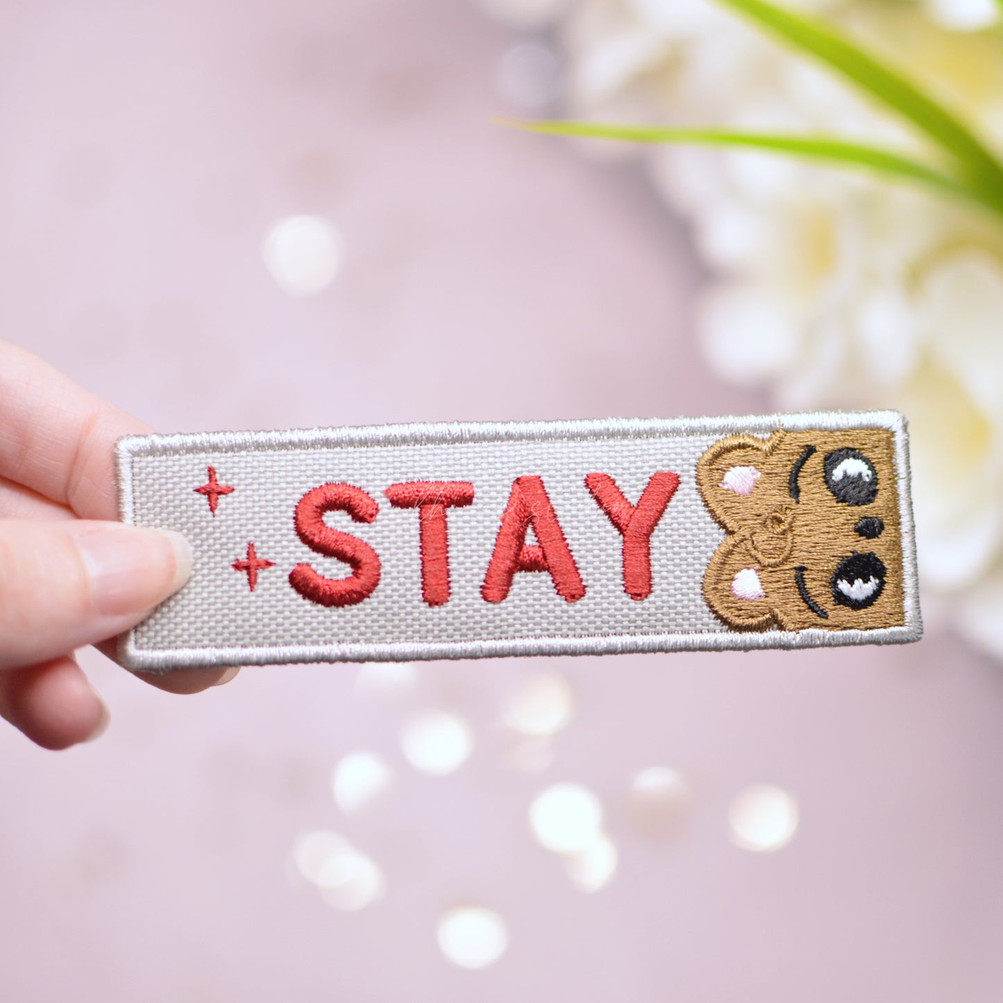 Customizeable STAY Peek-A-Boo Key Tag