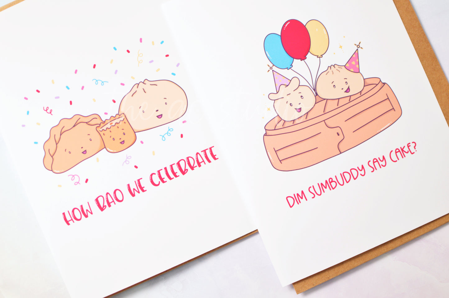 Dim Sumbuddy Say Cake Greeting Card