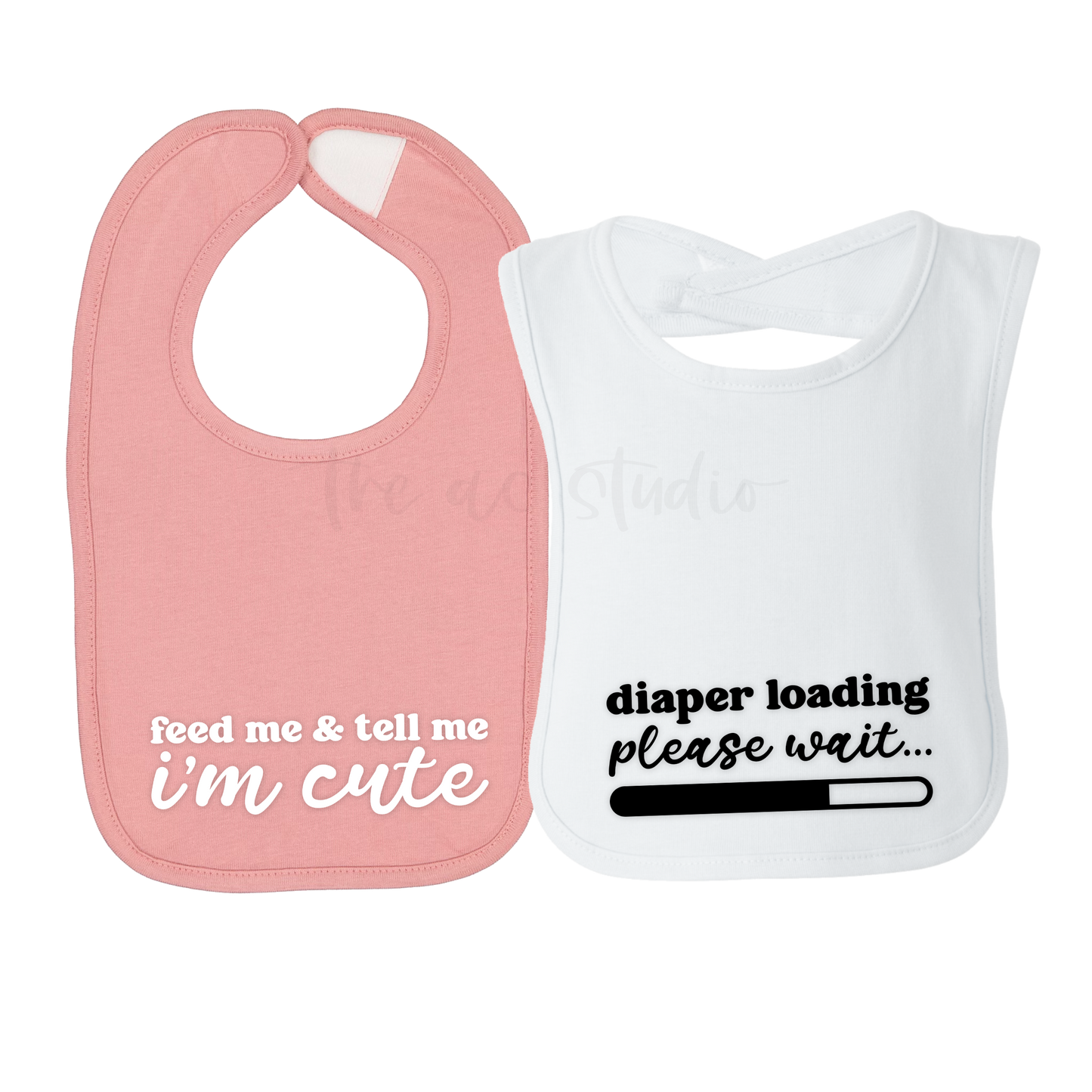 Cute and Funny Bibs, Set of 2