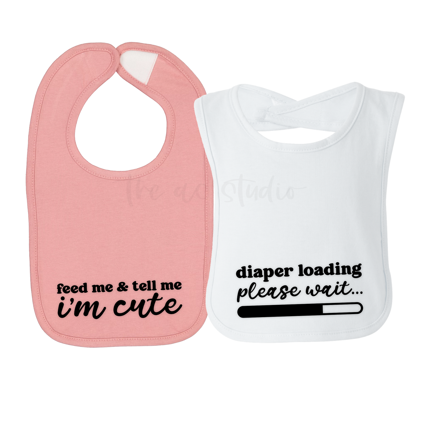 Cute and Funny Bibs, Set of 2