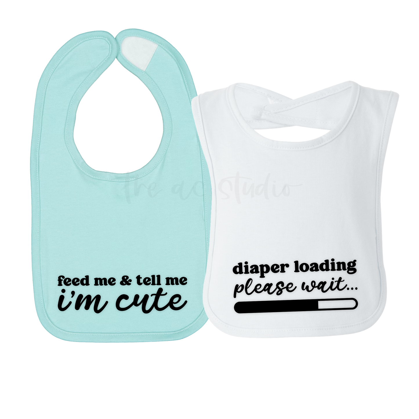 Cute and Funny Bibs, Set of 2