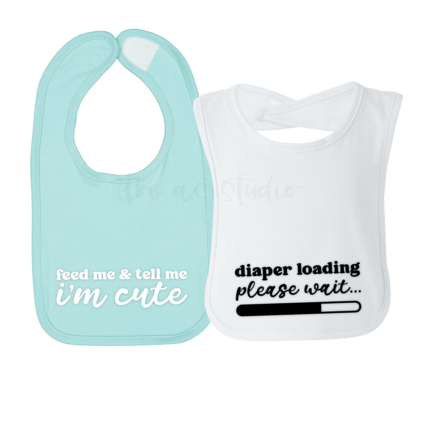 Cute and Funny Bibs, Set of 2