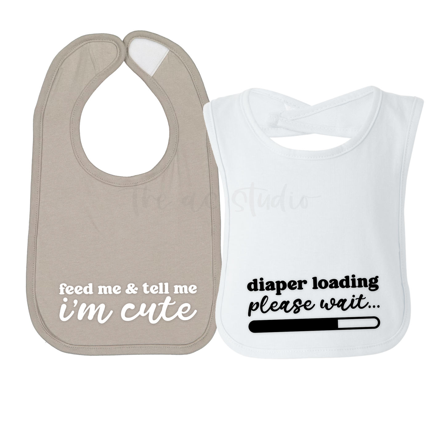 Cute and Funny Bibs, Set of 2